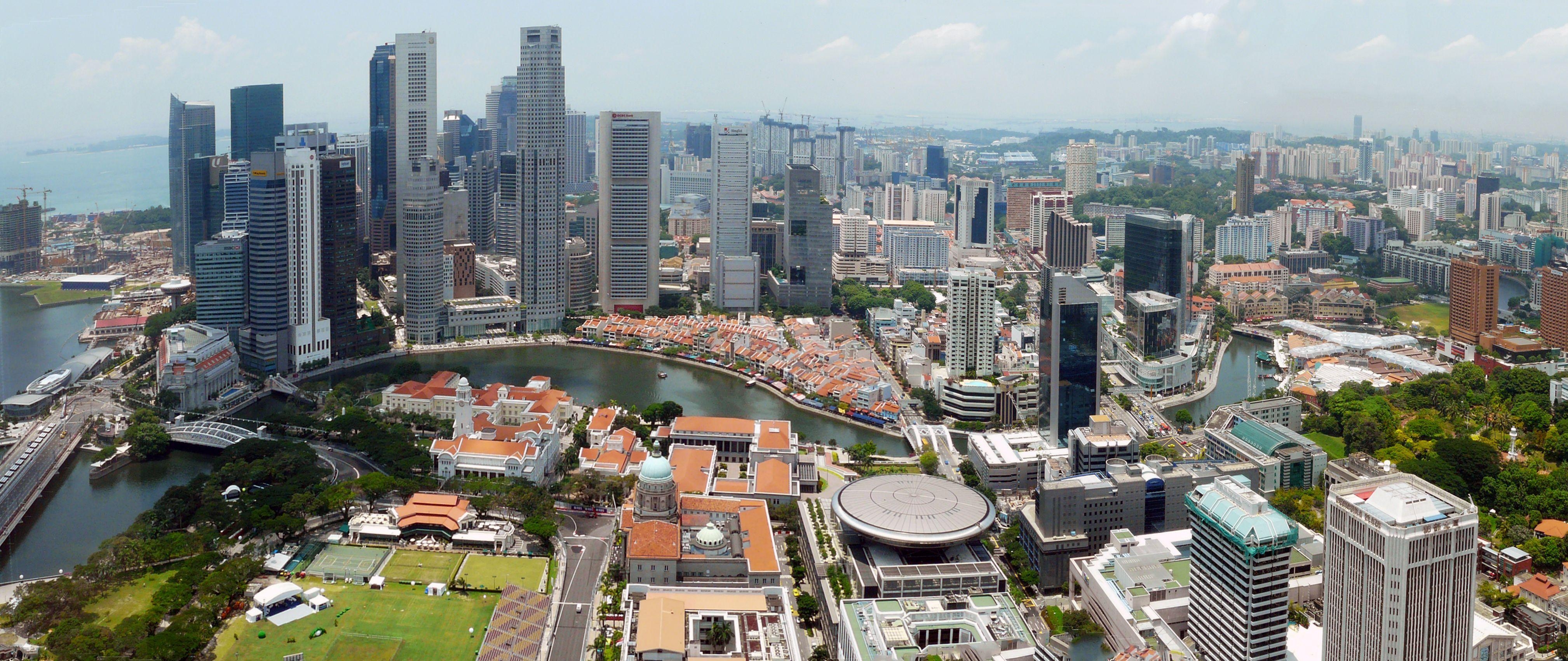 4040x1710 Singapore city HD Wallpaper Free Download. New HD Wallpaper, Dual Screen