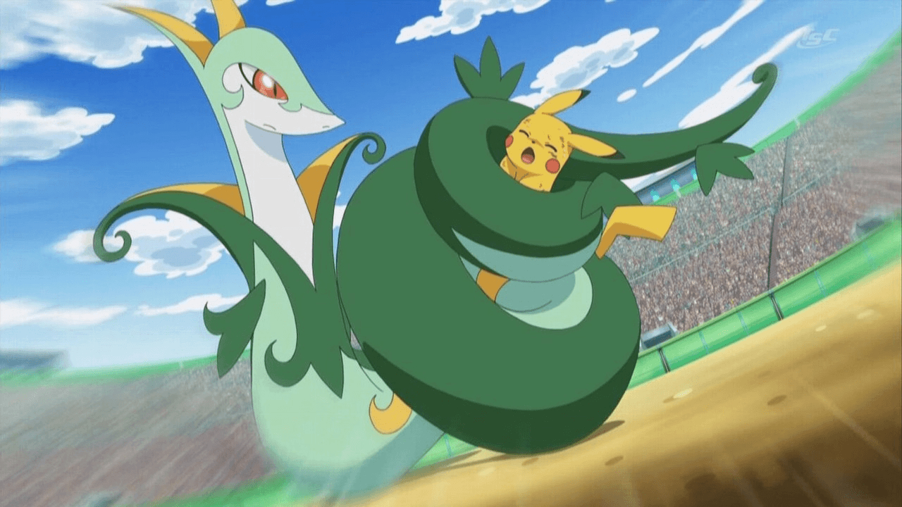 1280x720 Serperior vs pikachu i felt like serperior should have won this, Desktop