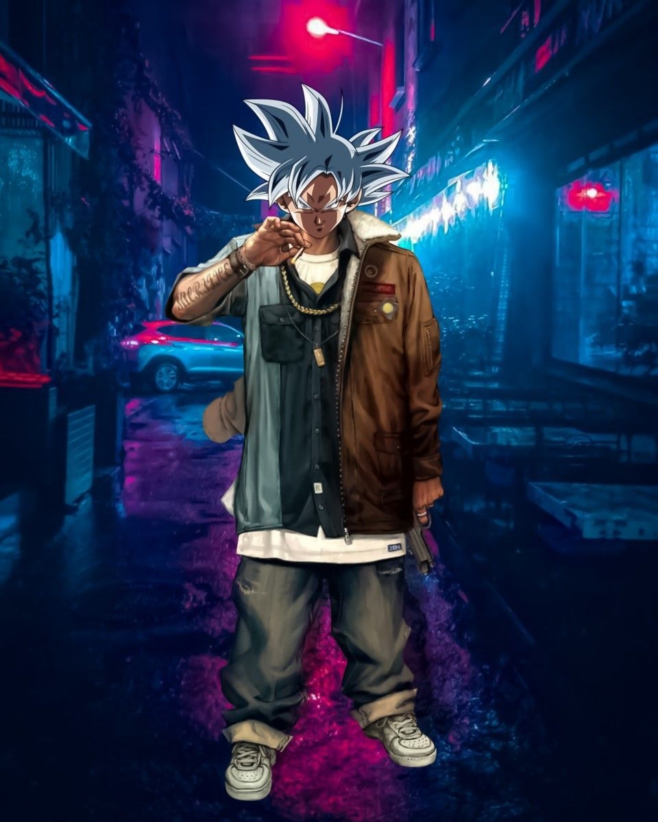 960x1200 Gangster Goku, Phone