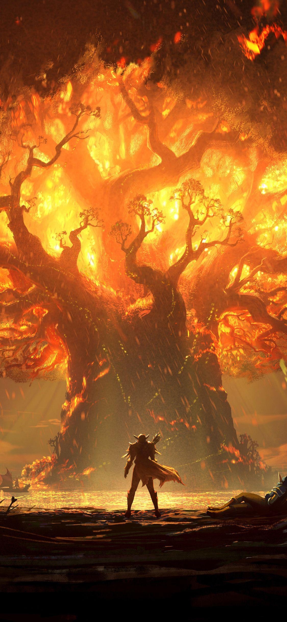 1130x2440 World Of Warcraft iPhone X Wallpaper, Phone