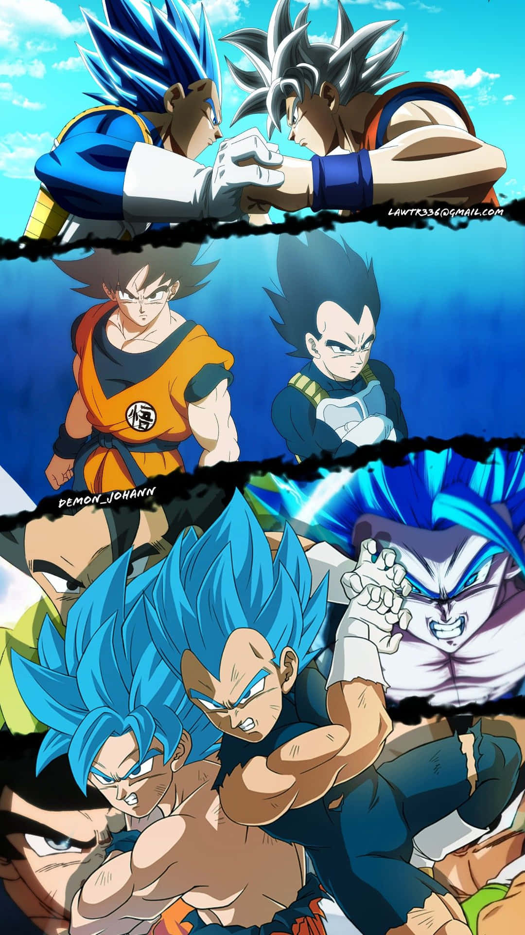 1080x1920 Download Enjoy Watching An Epic Battle Between Goku and Vegeta with this Goku And Vegeta iPhone Wallpaper, Phone