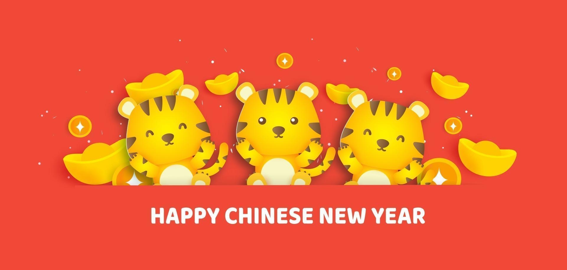 1920x920 Chinese new year 2022 year of the tiger banner, Dual Screen