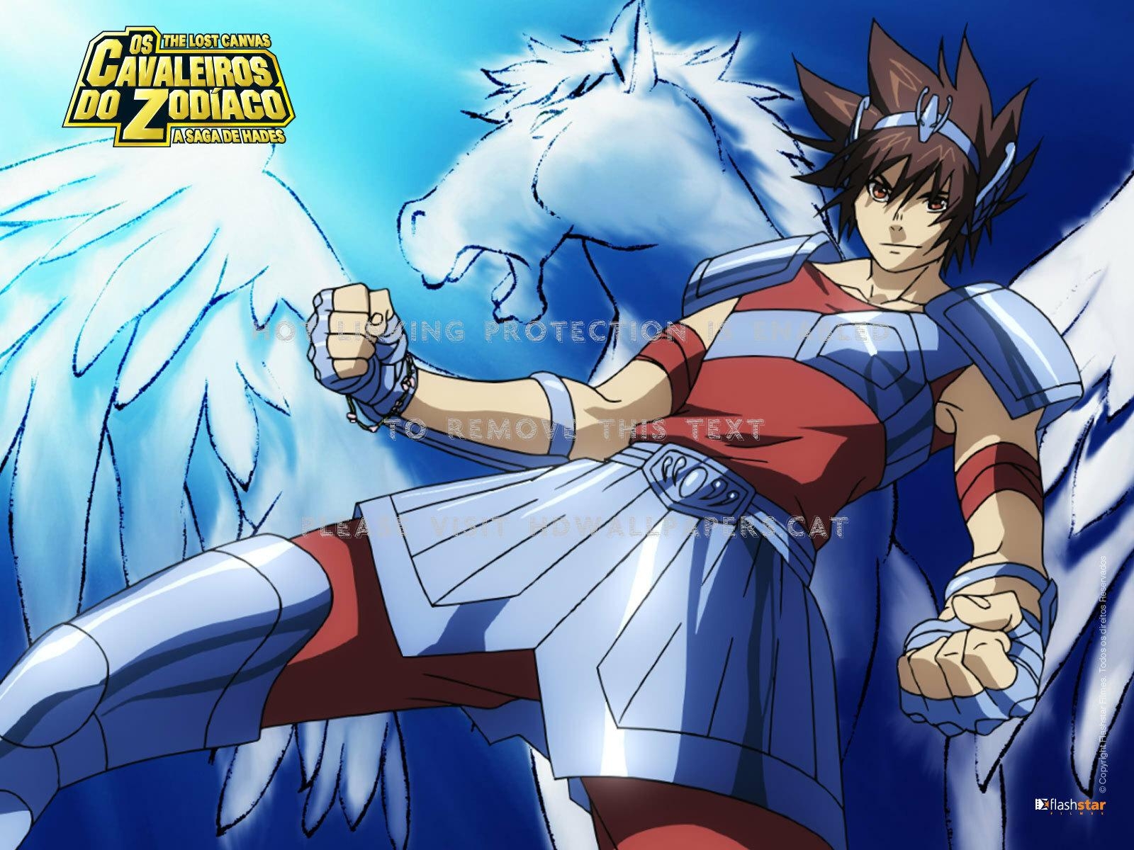 1600x1200 Lost Canvas Tenma Pegasus Seiya Alone Saint, Desktop