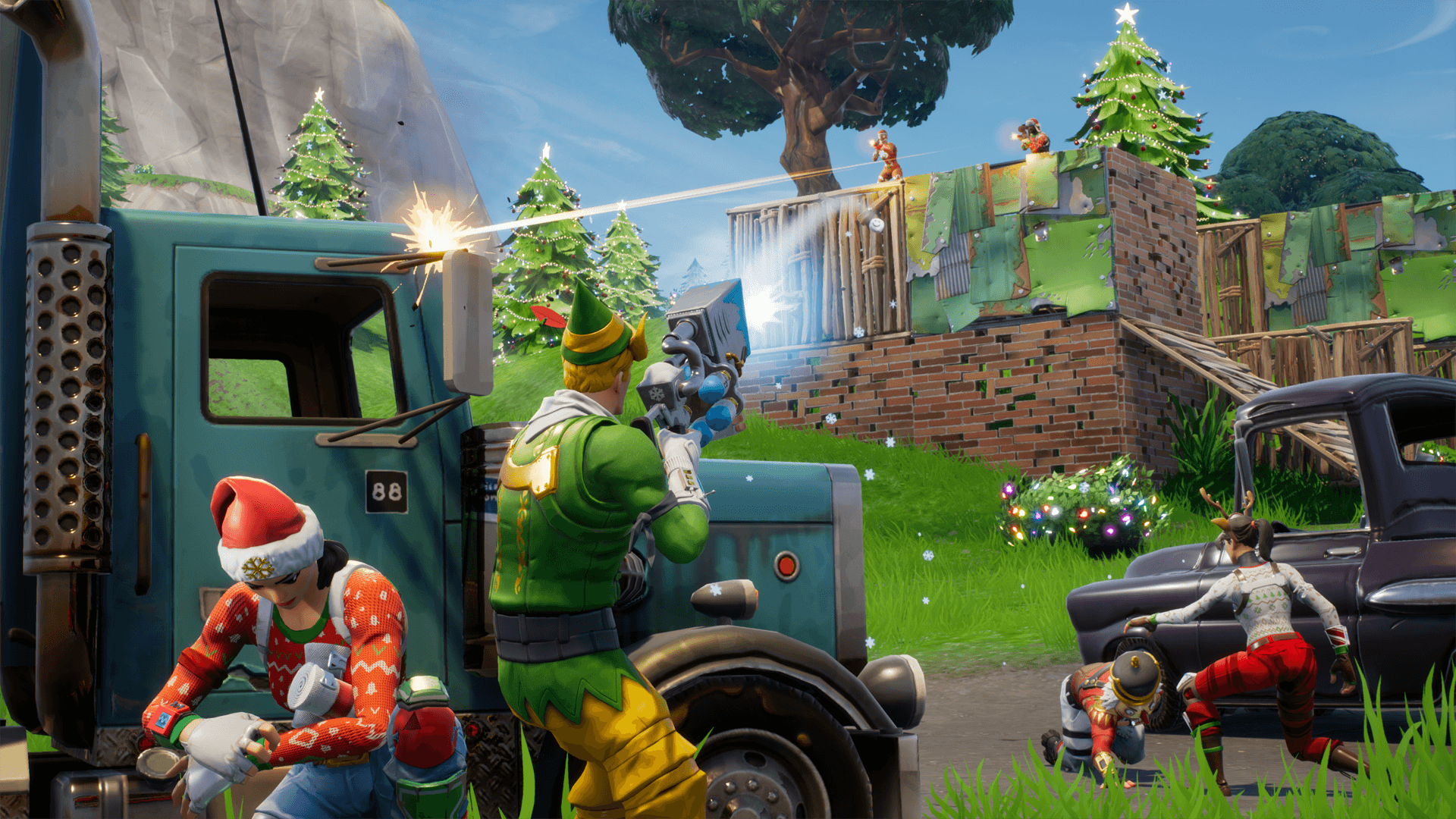 1920x1080 Fortnite Battle Royale gets a Battle Pass and holiday themed winter, Desktop