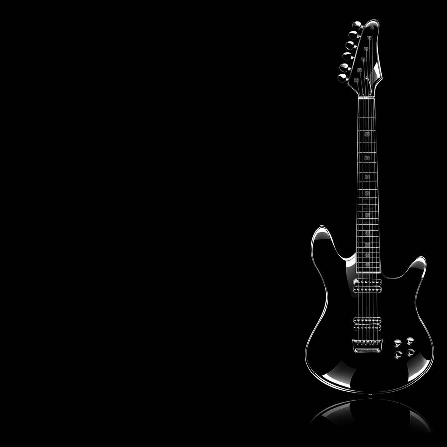 900x900 Download Black Sleek Guitar Wallpaper, Phone