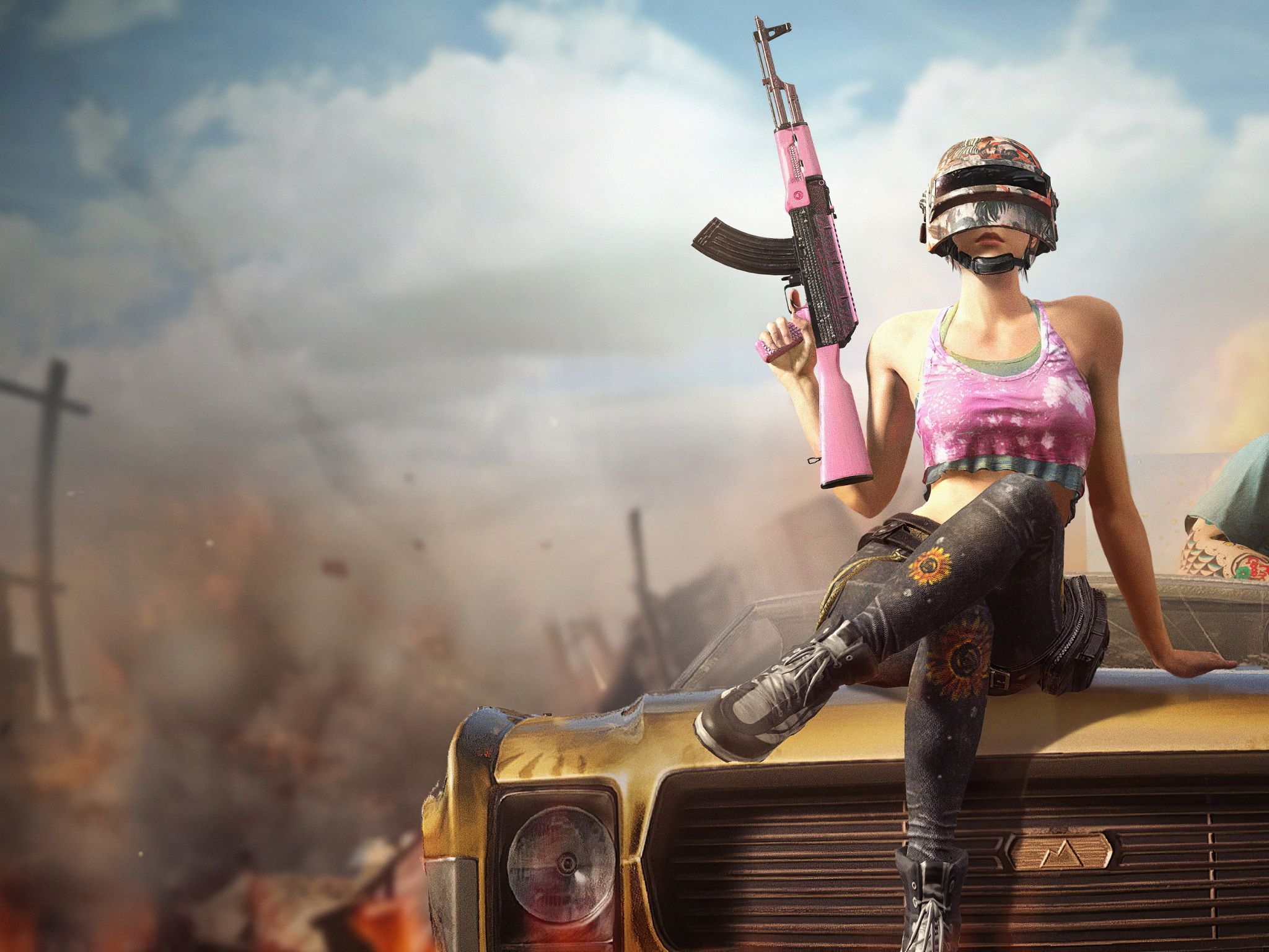 2050x1540 Wallpaper 4k Pubg Girl With Gun Pubg Girl 4k wallpaper, Pubg Girl phone wallpaper 4k, Pubg Girl wallpaper, Desktop