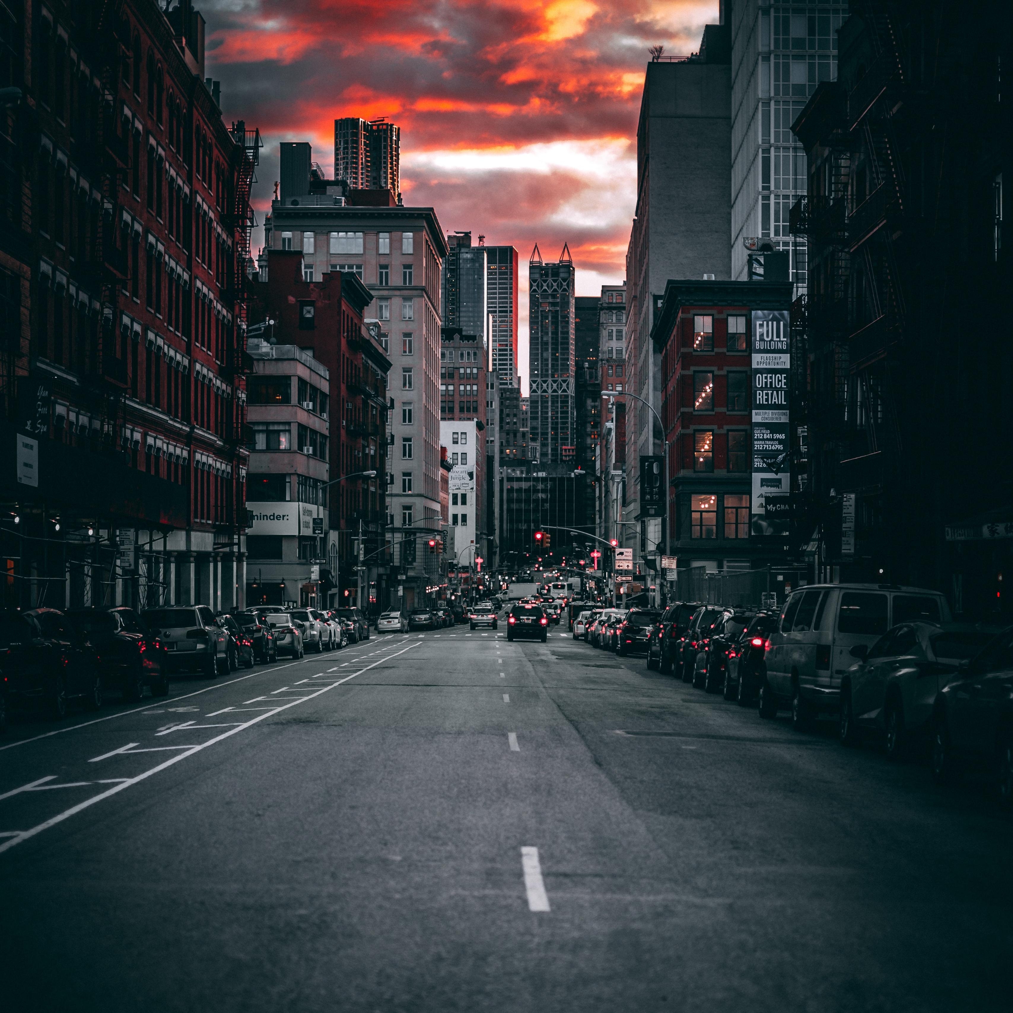 3420x3420 Download wallpaper  road, traffic, city, cars ipad, Phone