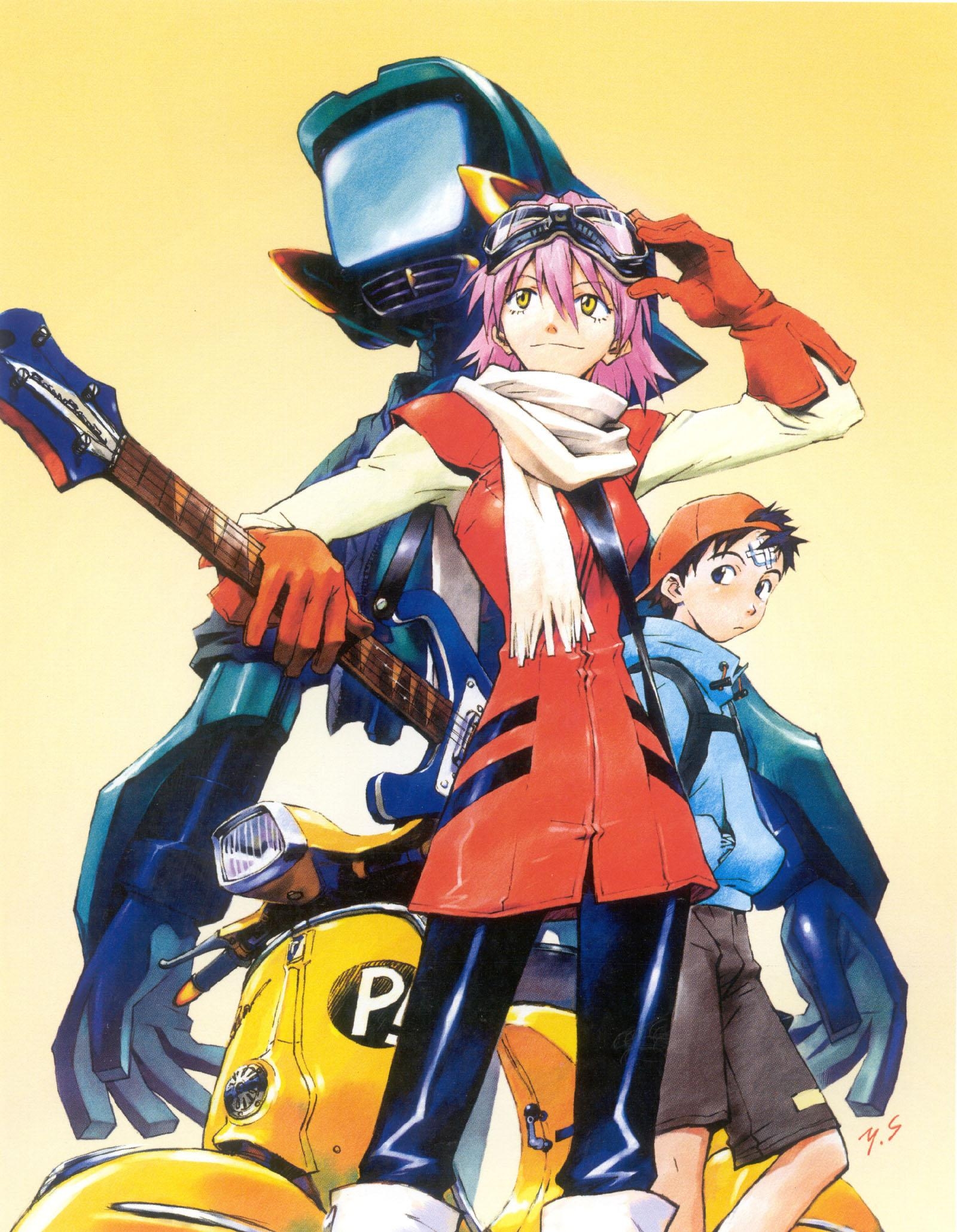 1600x2060 Download Flcl Image Anime Wallpaper, Phone