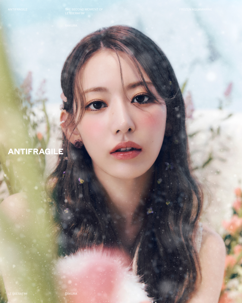 1000x1260 LE SSERAFIM members get lost in a winter wonderland in the new concept photo for 'ANTIFRAGILE', Phone