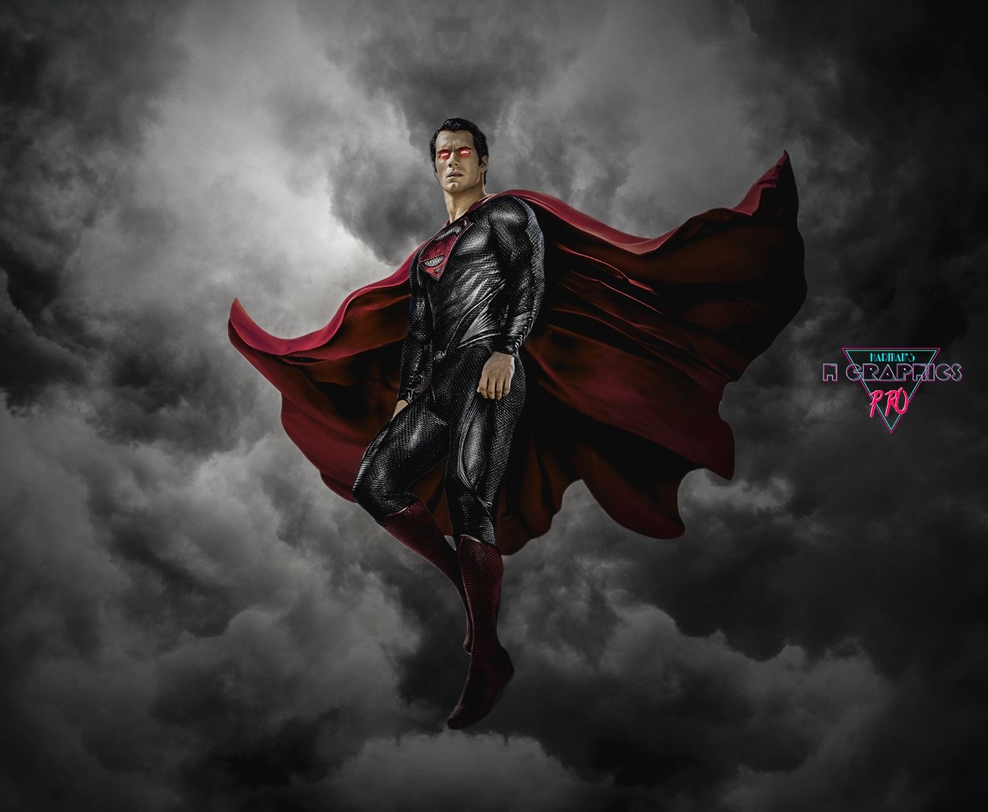 1390x1140 H GraphicsPro: Black Superman Wallpaper, Desktop