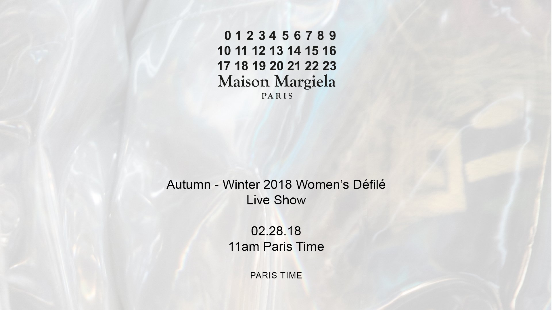 1920x1080 Maison Margiela Autumn Winter 2018 Women's 'Défilé' Will Be Live Streamed Tomorrow On At 11AM Paris Time. The Video Will Be Available On Replay Right After The Show. #MaisonMargiela #PFW, Desktop