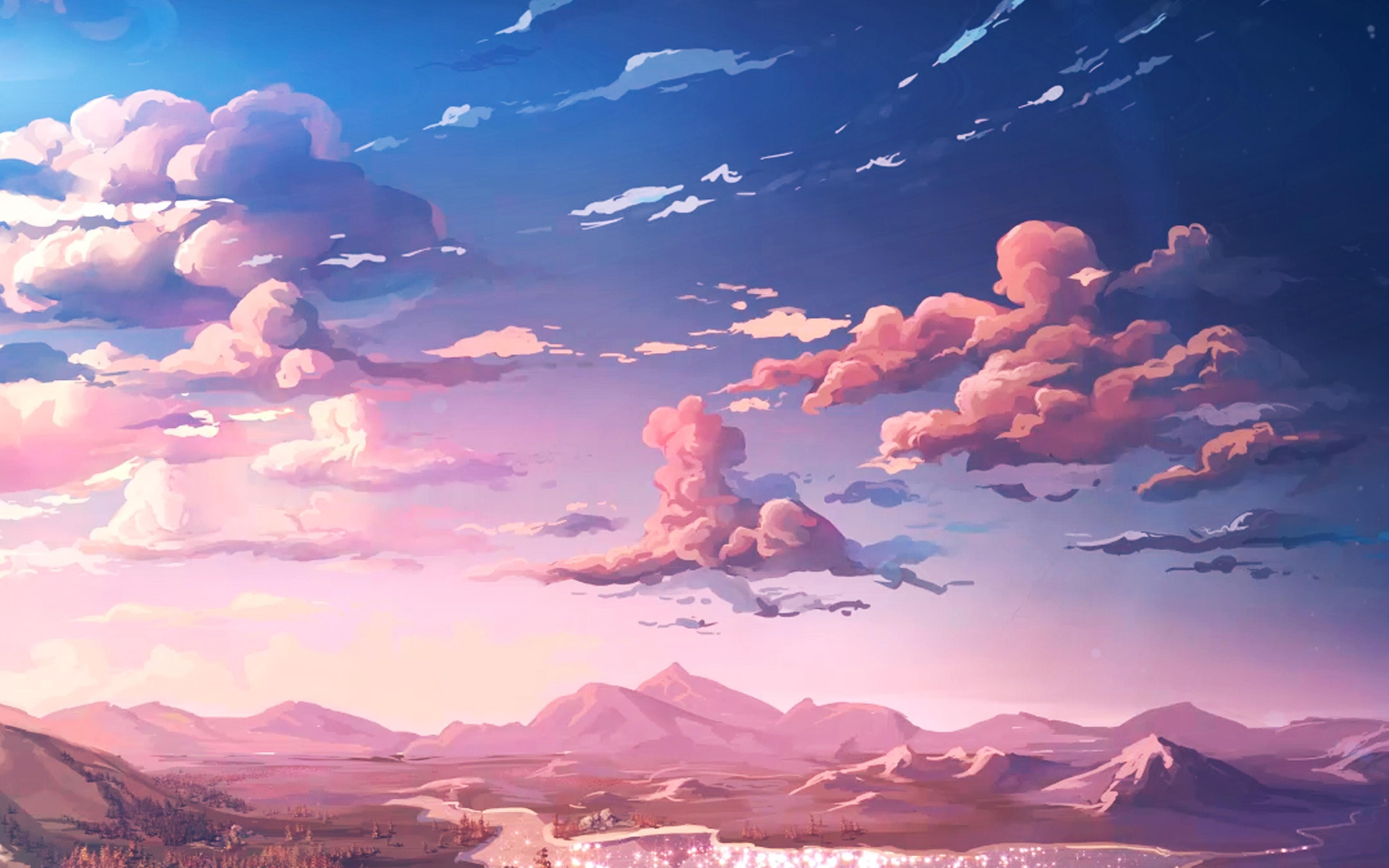 3840x2400 wallpaper for desktop, laptop. nature anime art sea art falre, Desktop