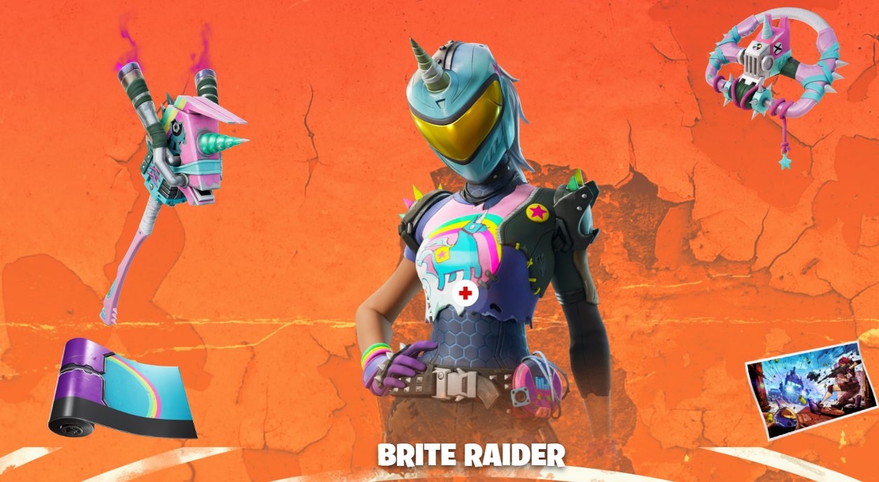 1260x690 Brite Raider Fortnite wallpaper, Desktop