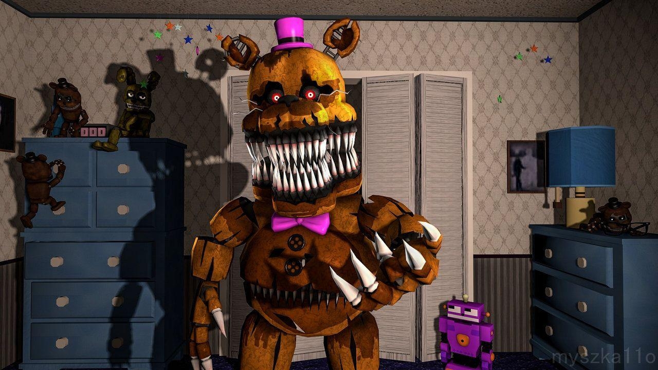 1280x720 Nightmare Fredbear, Desktop