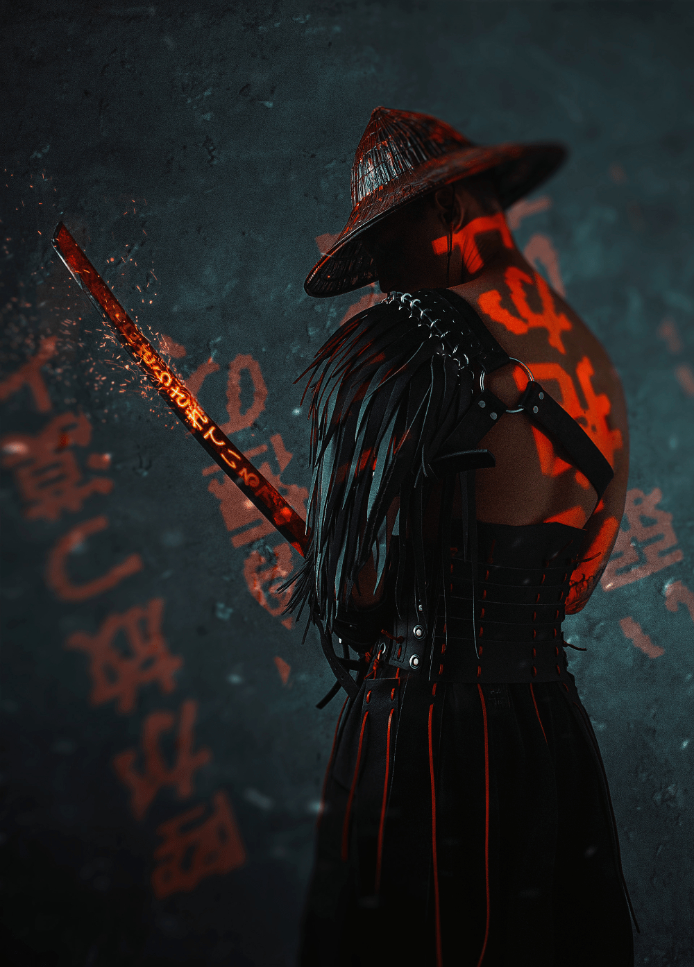 1000x1400 4K Samurai Wallpaper, Phone