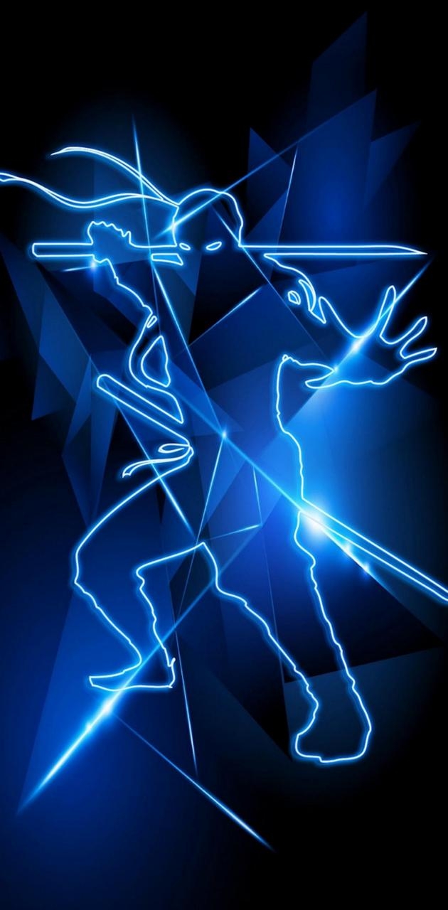 630x1280 Blue ninja wallpaper, Phone