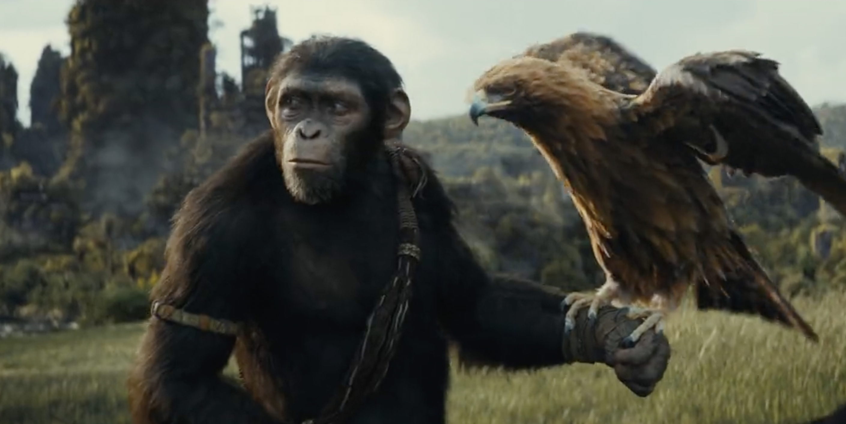 2820x1420 Kingdom of the Planet of the Apes Trailer: Caesar's Son Stars in Film, Desktop