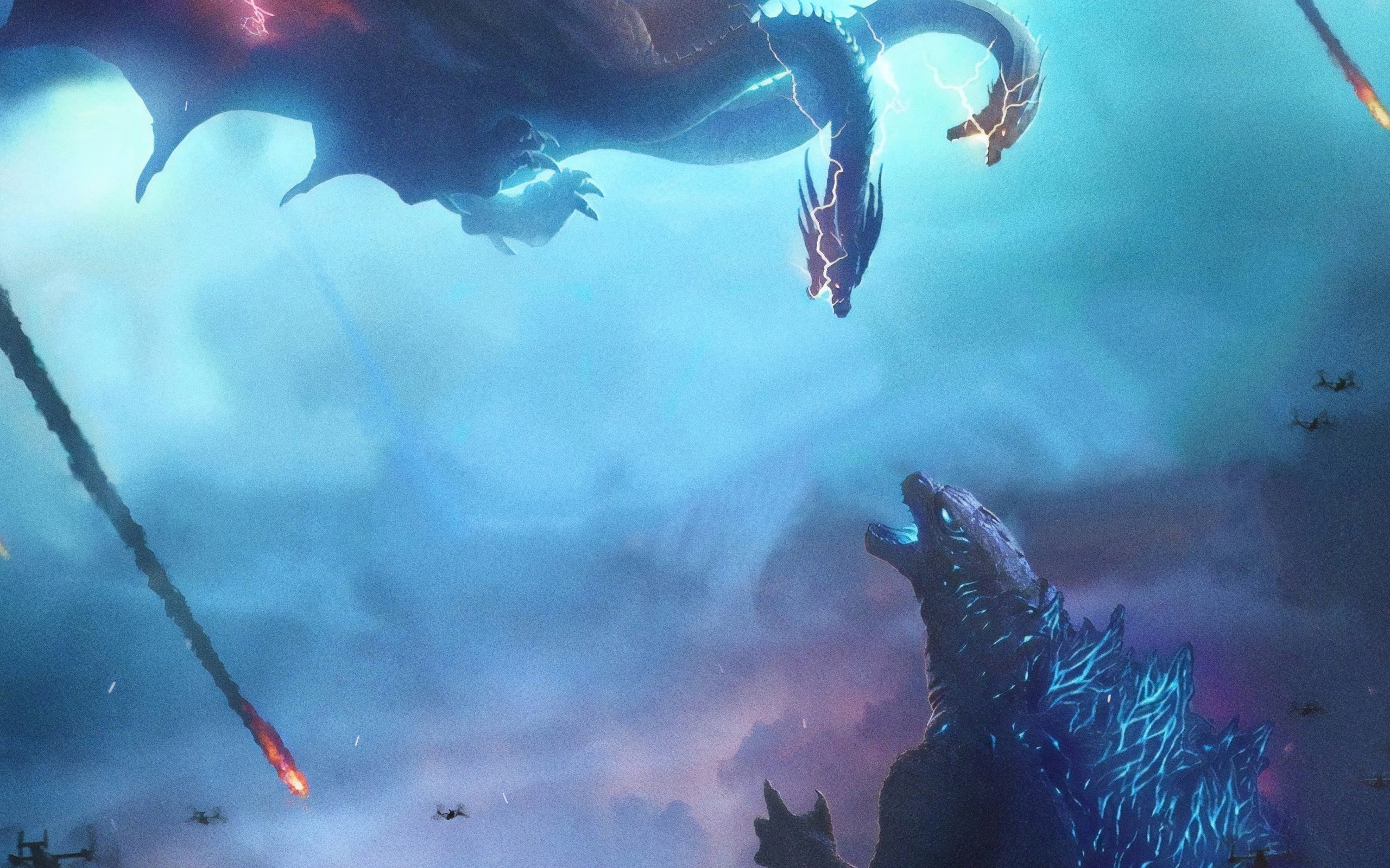 2560x1600 Godzilla vs. King Ghidorah Godzilla: King of the Monsters 4K, Desktop