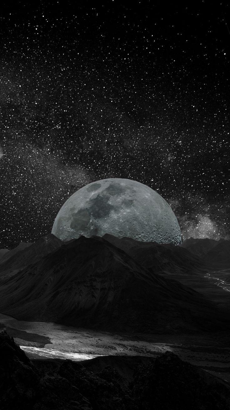 740x1310 Space moon, space, universe #android #wallpaper k #hd, Phone