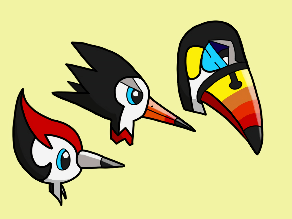 1030x770 Pikipek Family I recently made in Pokemon Art Academy, Desktop