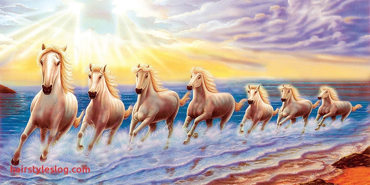 1500x750 Designing A Painting Seven Horses Wallpaper Intended, Dual Screen