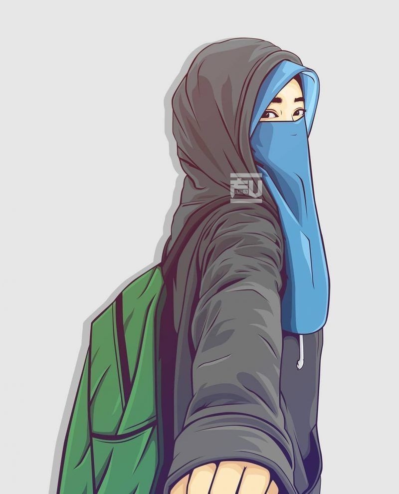 800x990 Wallpaper Wanita Hijab Girl Pic Anime Wallpaper, Phone