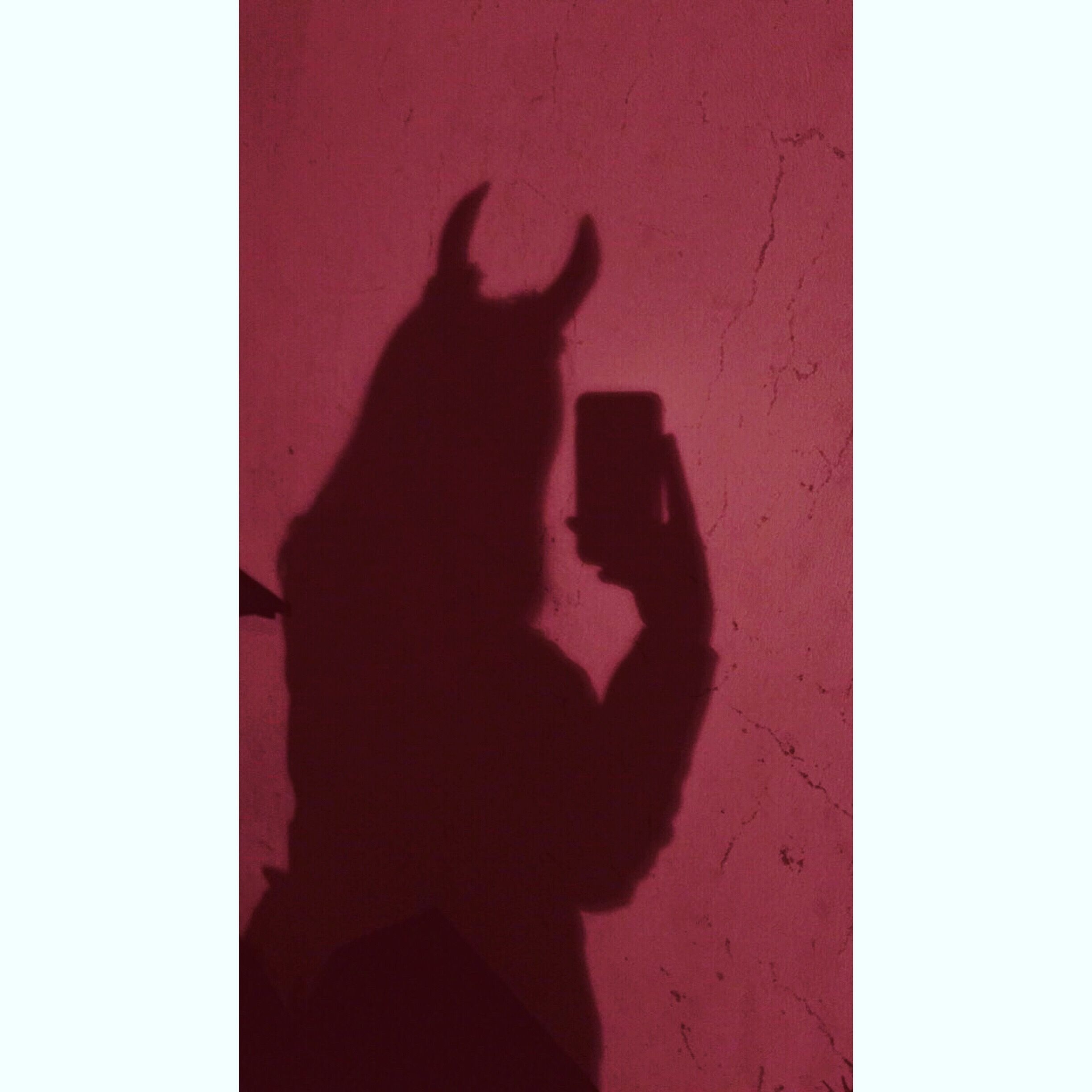 2450x2450 Aesthetic Girl Devil Shadow, Phone