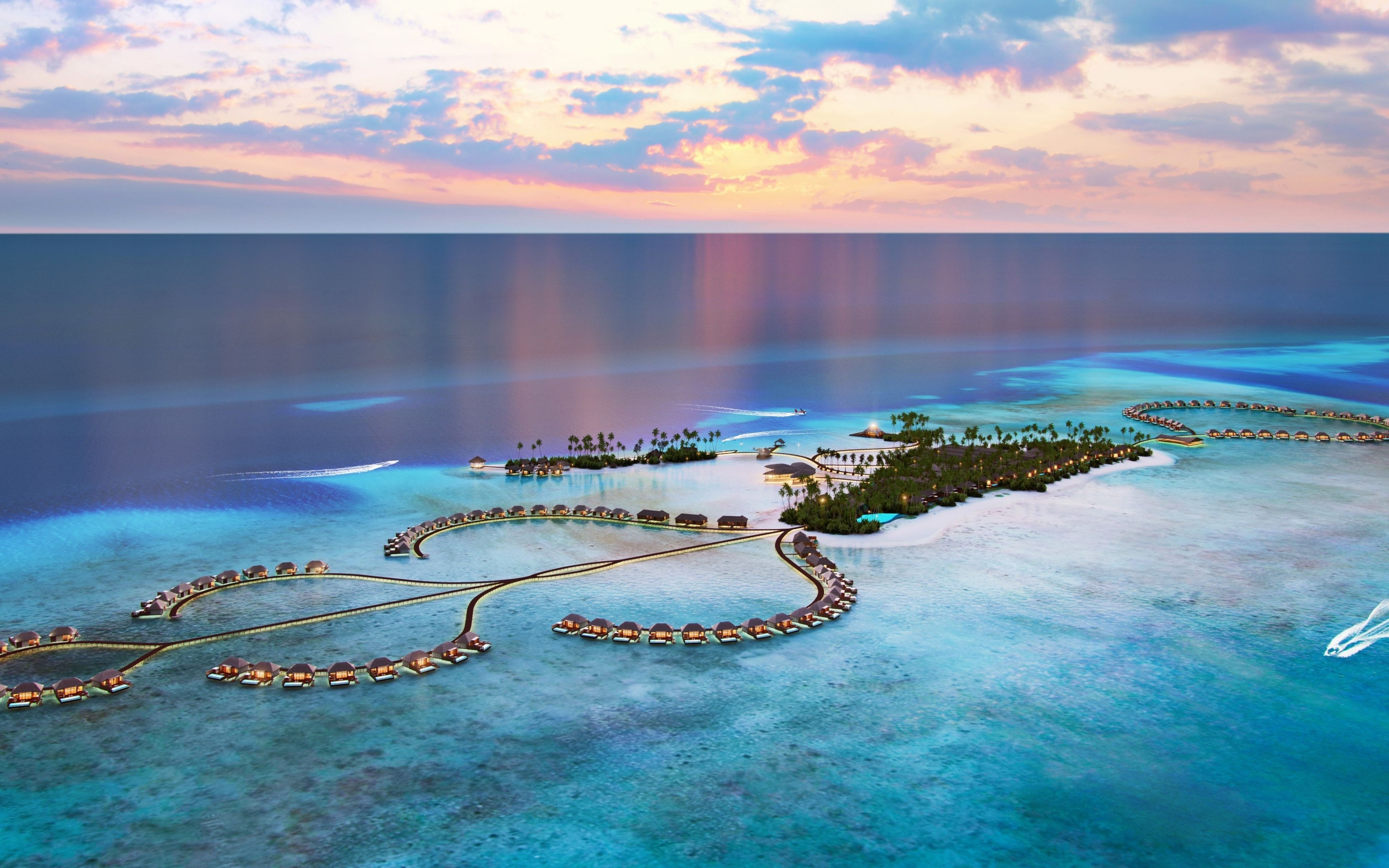 3840x2400 Download  wallpaper maldives, resorts, aerial view, island, sea, 4k, ultra HD 16: widescreen,  HD image, background, 5568, Desktop