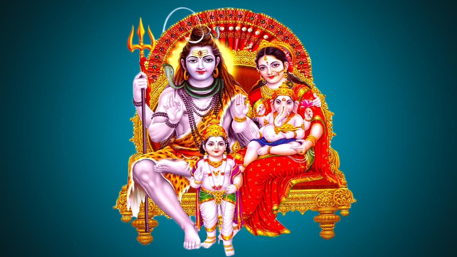 1600x900 Lord Shiva Family Wallpaper High Resolution - Group, Desktop