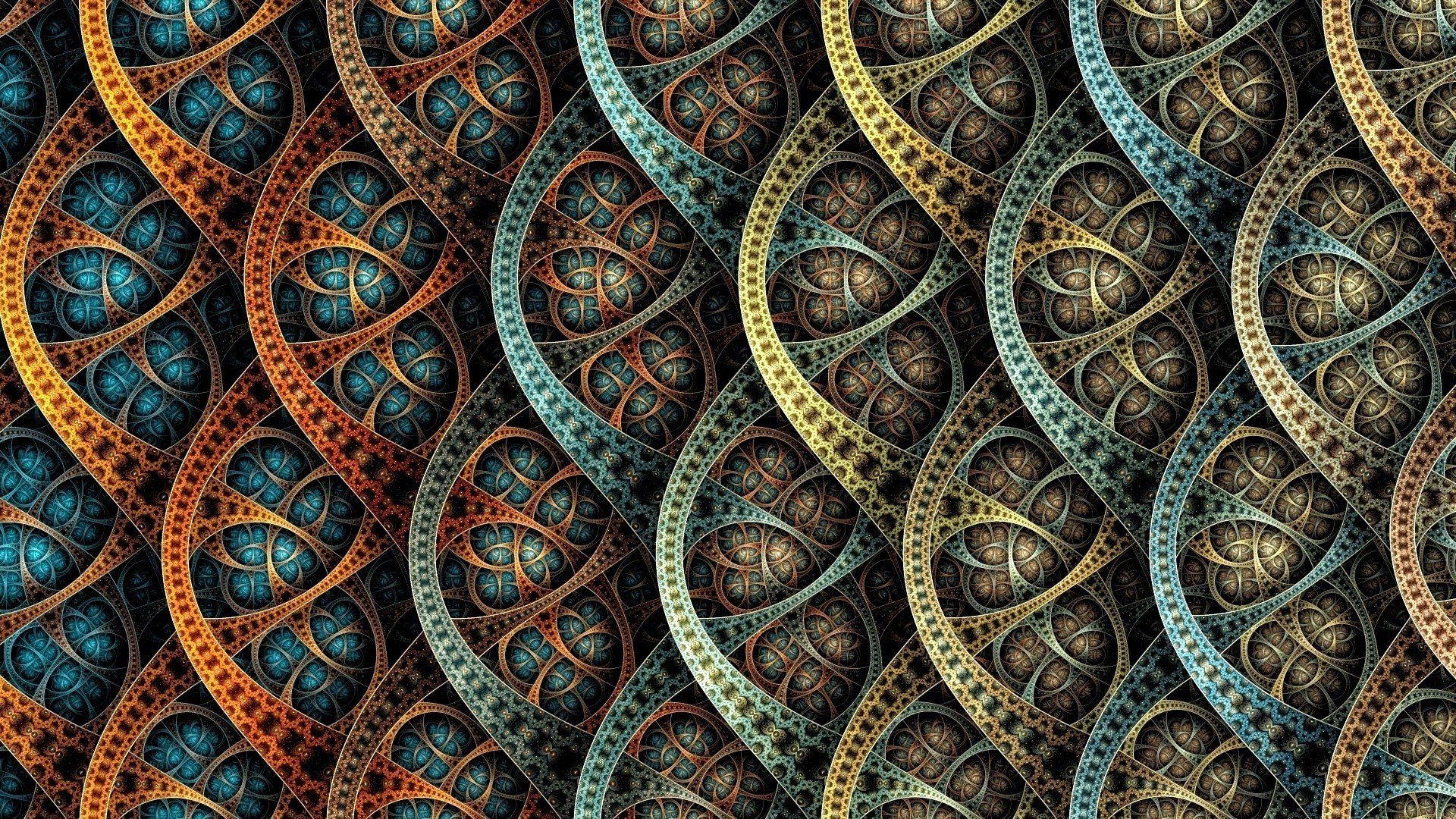 1920x1080 fractal patterns bends scales HD wallpaper, Desktop