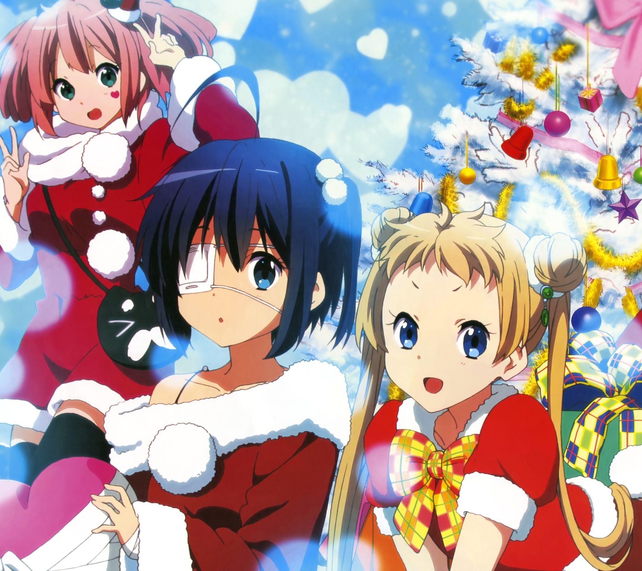 2160x1920 Christmas anime wallpaper for iPhone Android and smartphones, Desktop