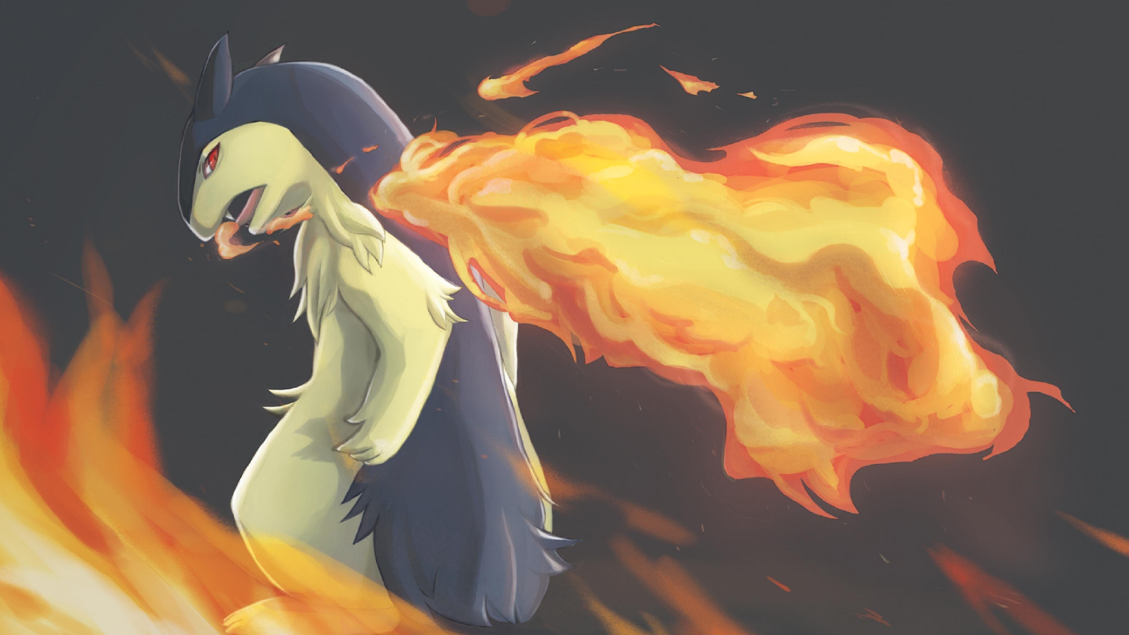 3840x2160 pokemon typhlosion none, Desktop