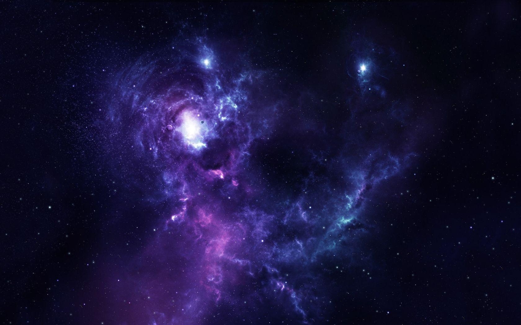 1680x1050 Blue Purple Space wallpaper (2 Wallpaper), Desktop