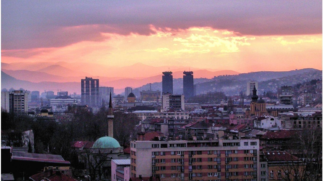 1370x770 Skyline Sarajevo By Oldtoppy  #skyline, Desktop