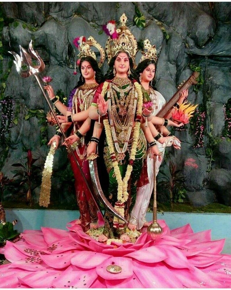 800x1010 Tridevi Adi Shakti Parashakti Maha Kali ( Shakti ) Maha Laxmi Maha Saraswati. Indian goddess kali, Durga goddess, Durga, Phone