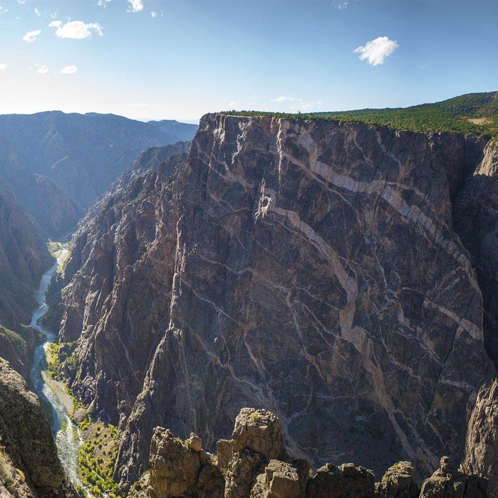 1030x1030 Download wallpaper Black Canyon, 4k, America, Gunnison National, Phone