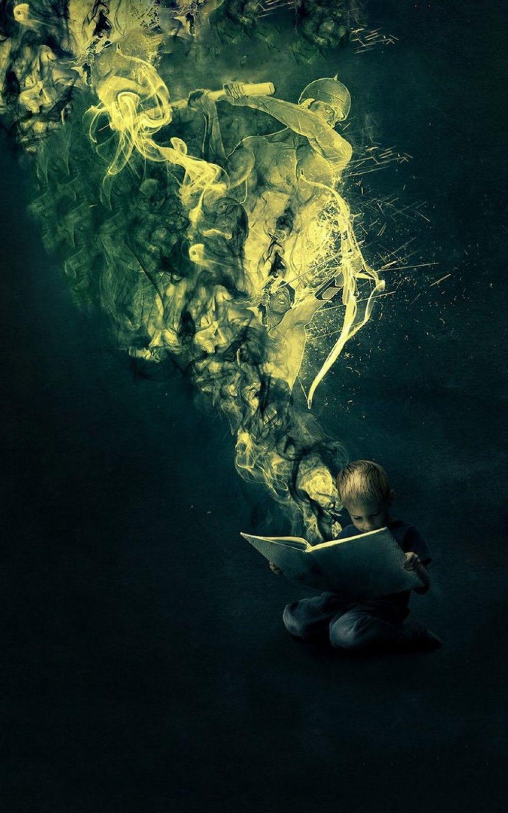 1000x1600 Boy Reading Fantasy Book iPhone 6 Plus HD Wallpaper HD, Phone