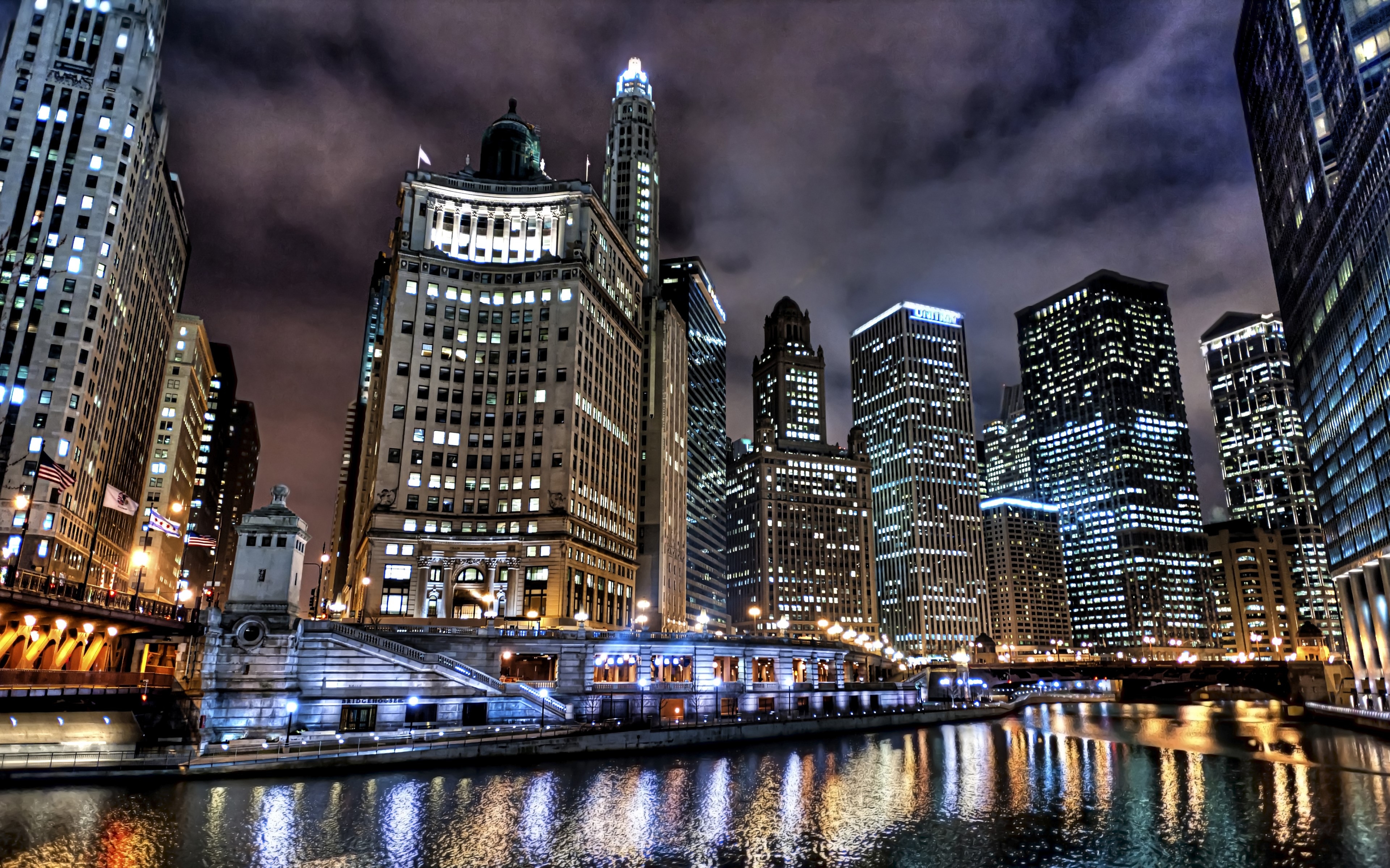 3840x2400 4K, Chicago, Low Angle, USA, Cityscape, Town Gallery HD Wallpaper, Desktop