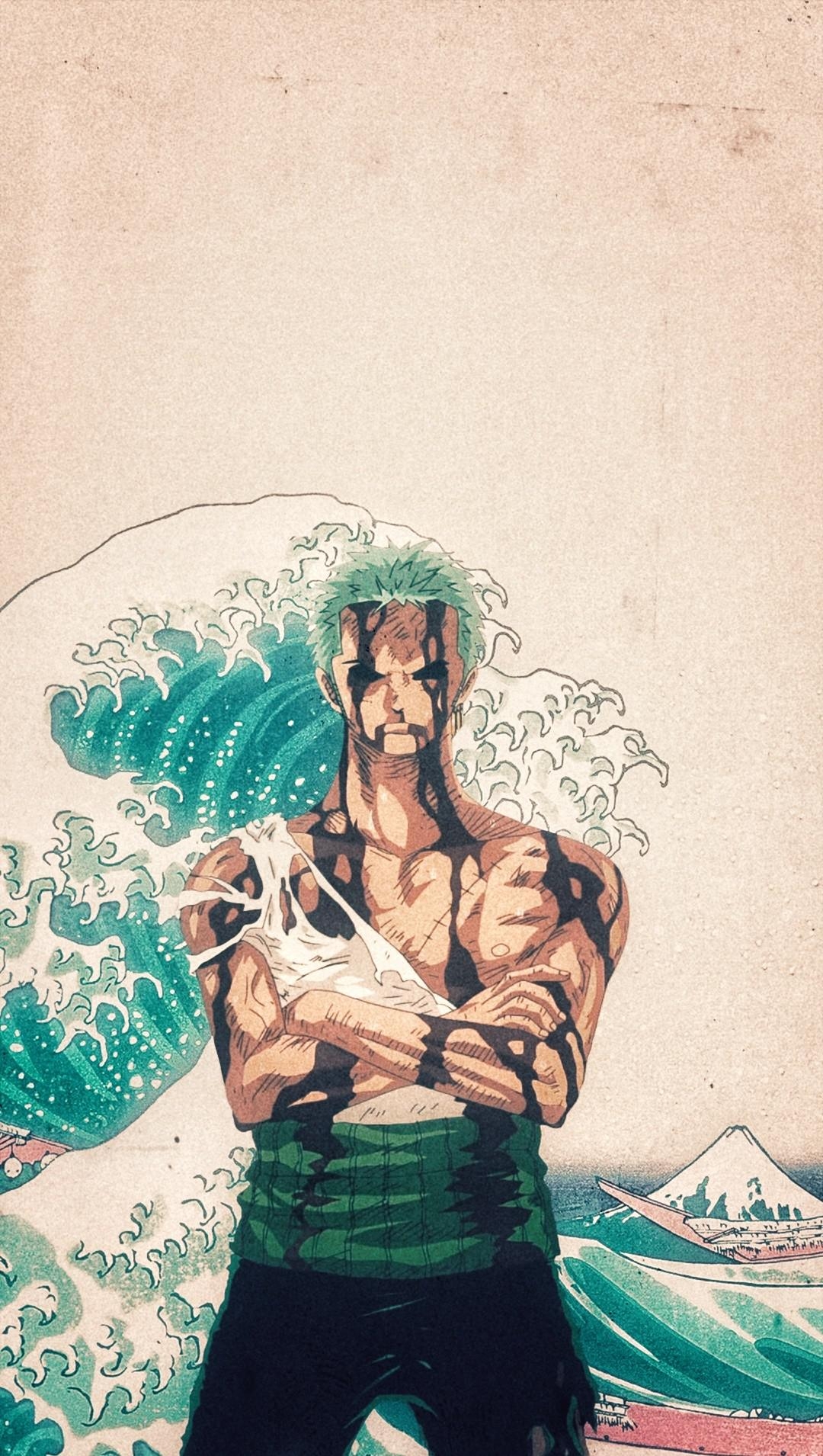 1080x1910 Tried making a Zoro wallpaper. Hope y'all like it, Phone