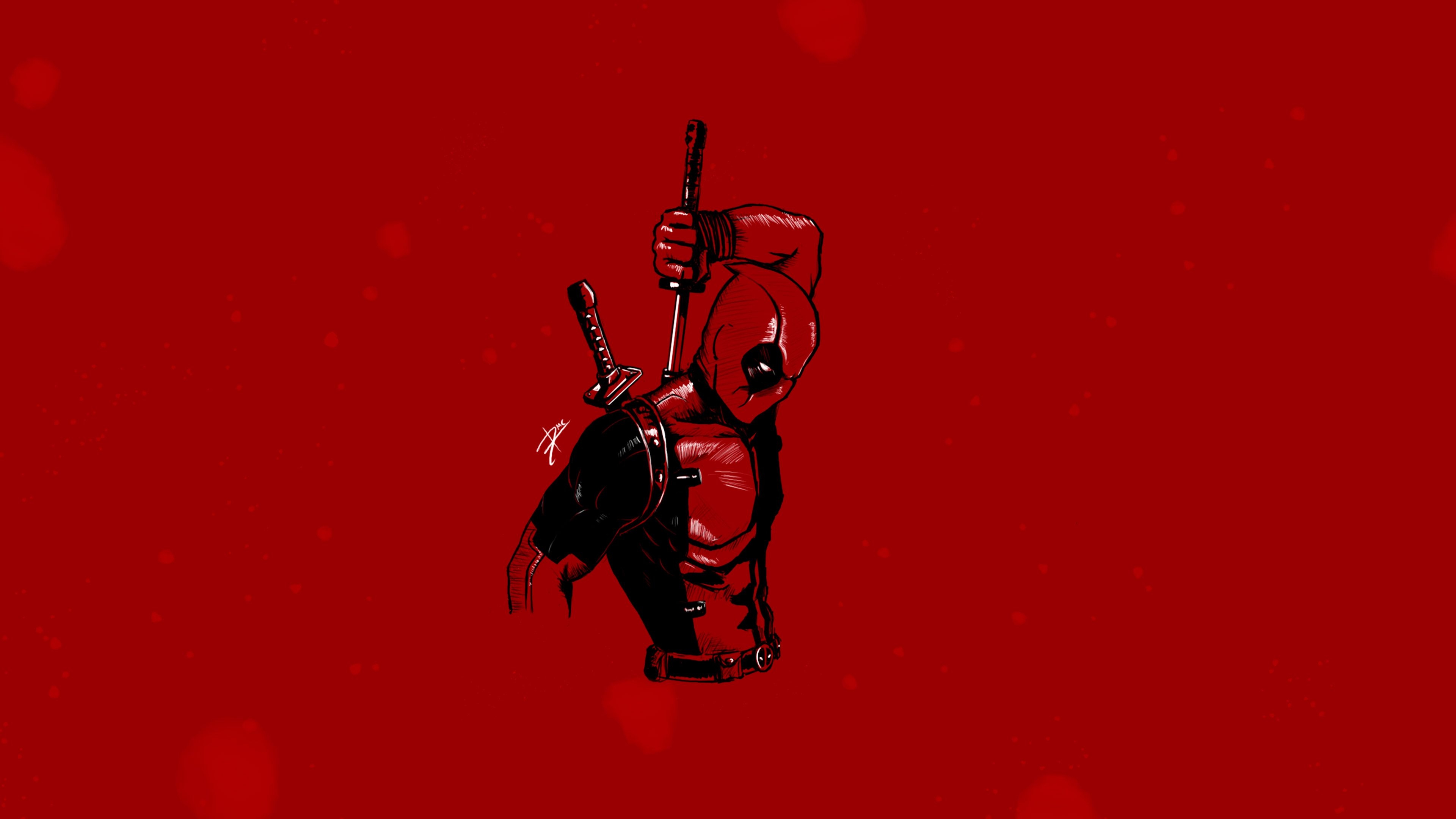 3840x2160 Deadpool Minimalist 4k, HD Superheroes, 4k Wallpaper, Image, Desktop