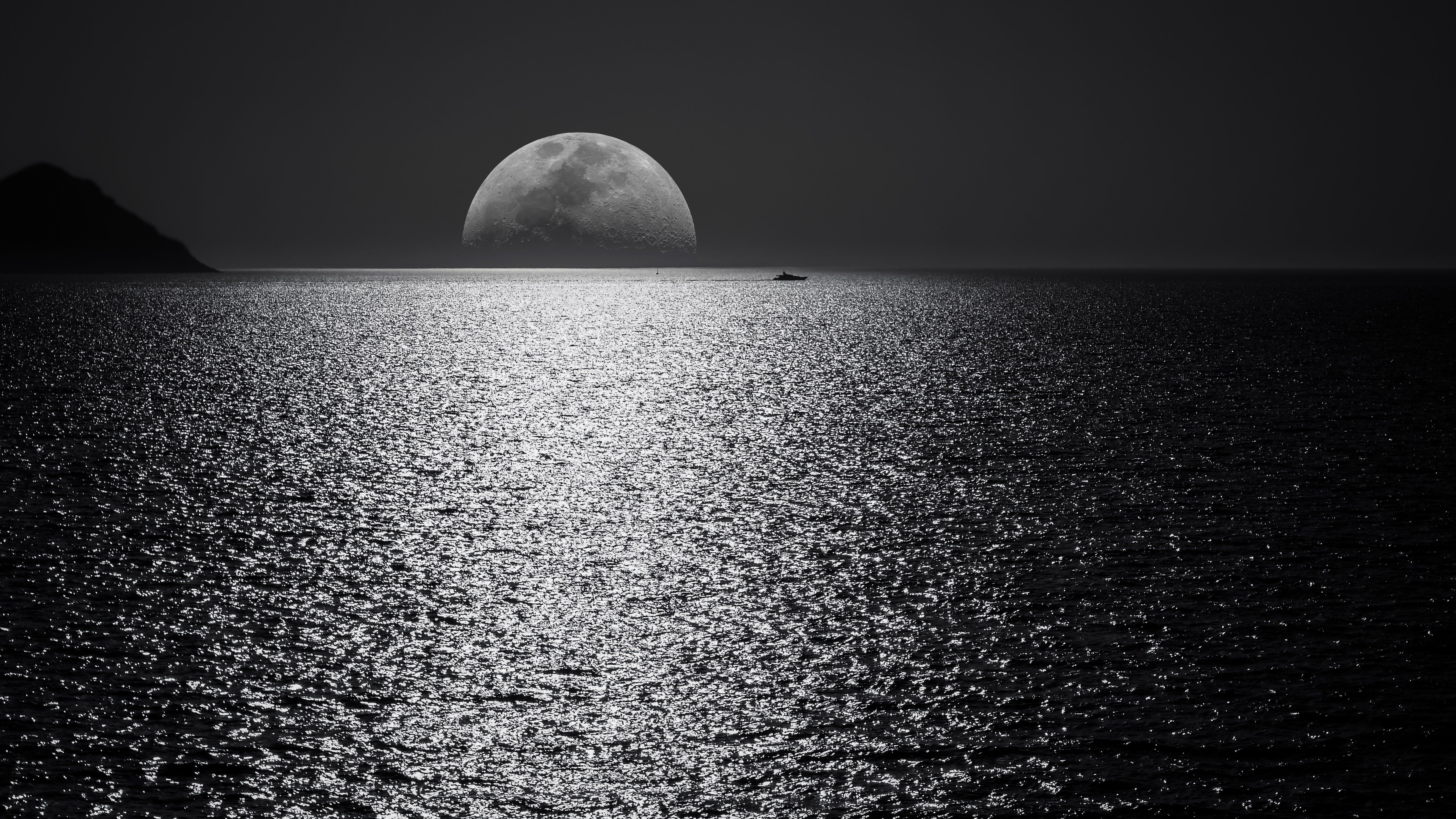 4940x2780 Sunset Monochrome 4k, HD Nature, 4k Wallpaper, Image, Background, Photo and Picture, Desktop