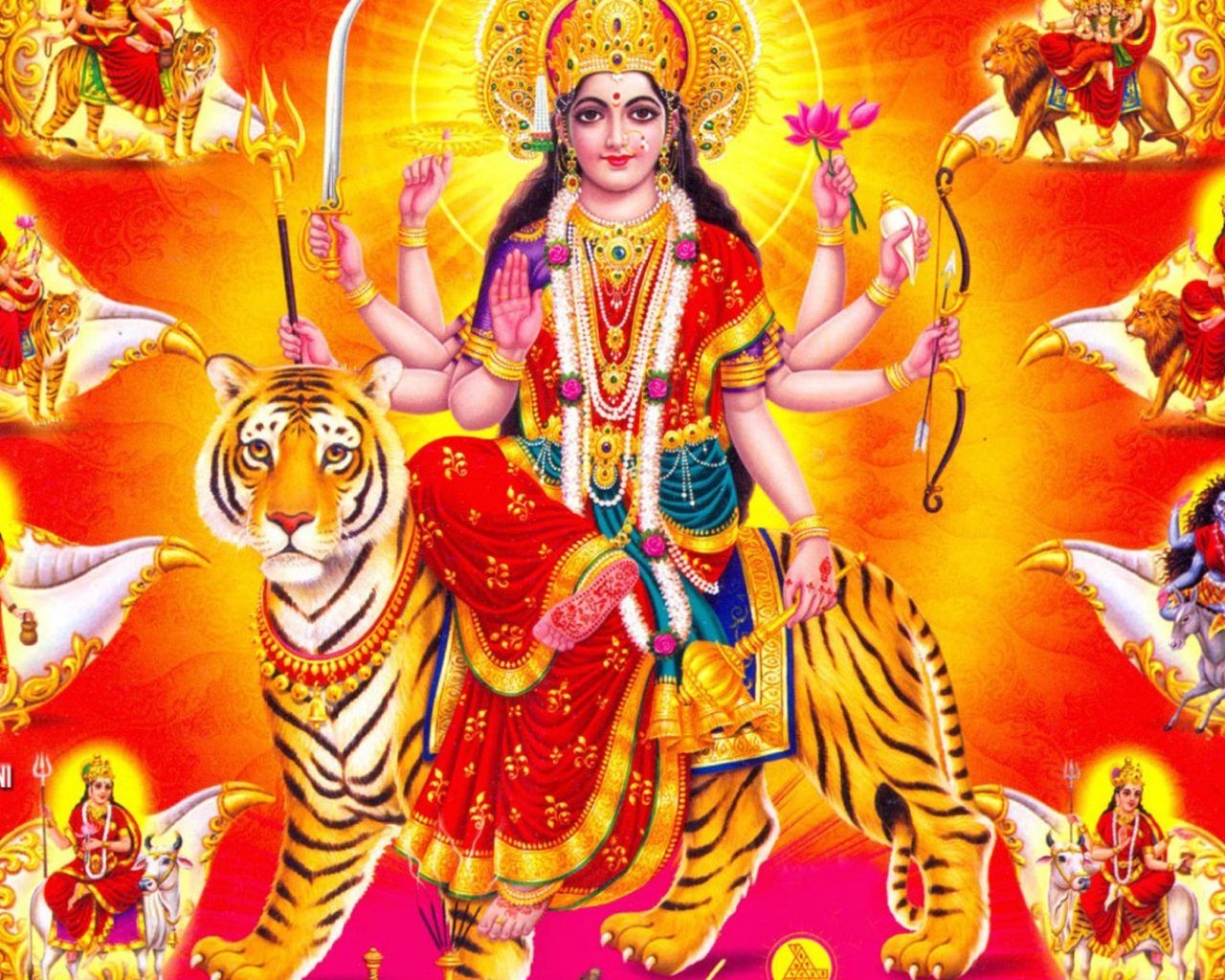 1280x1030 Nav Durga HD Wallpaper For Mobile Phones Tablet And Laptop, Desktop