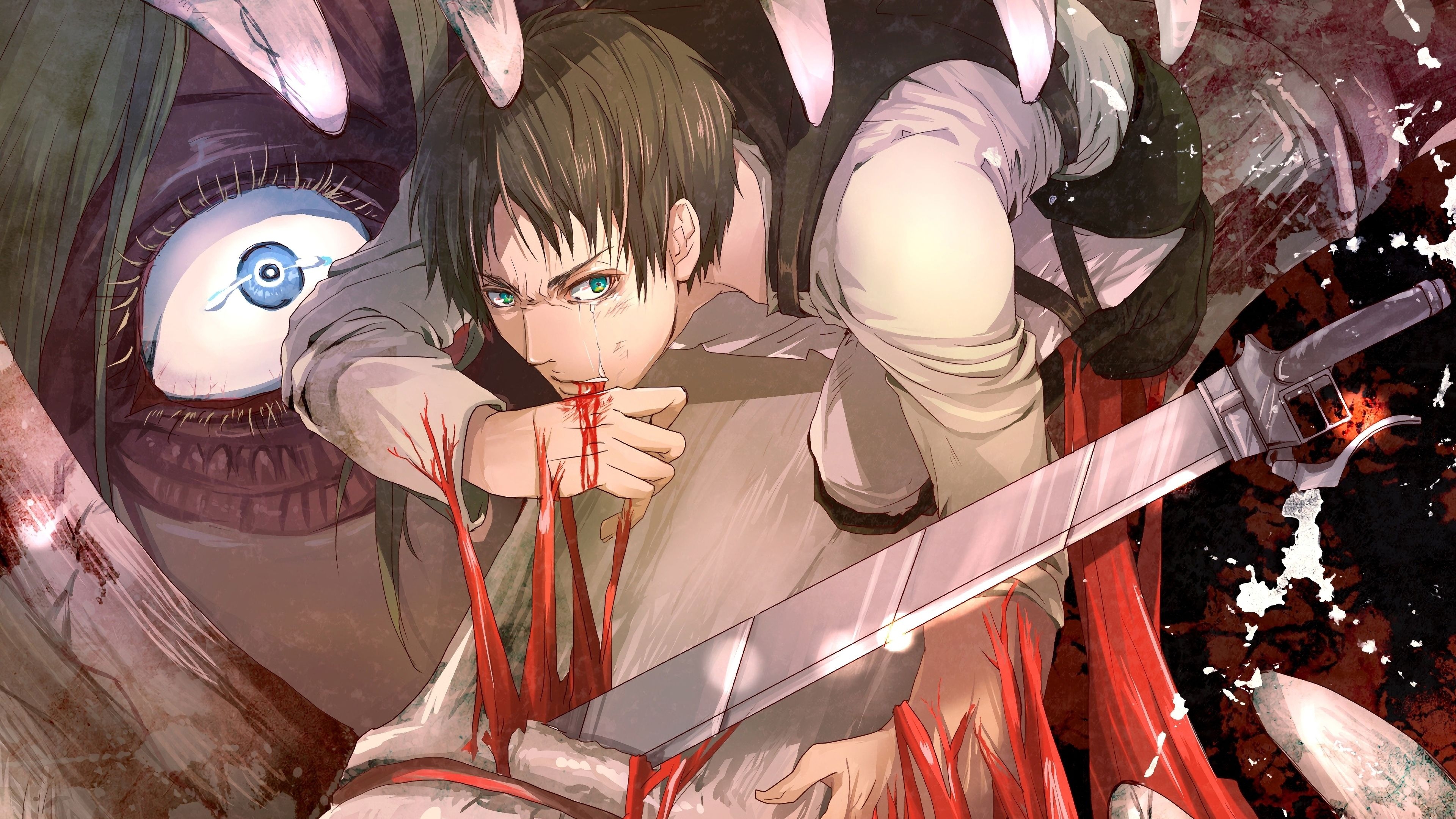 3840x2160 Eren Yeager HD wallpaper, background, Desktop