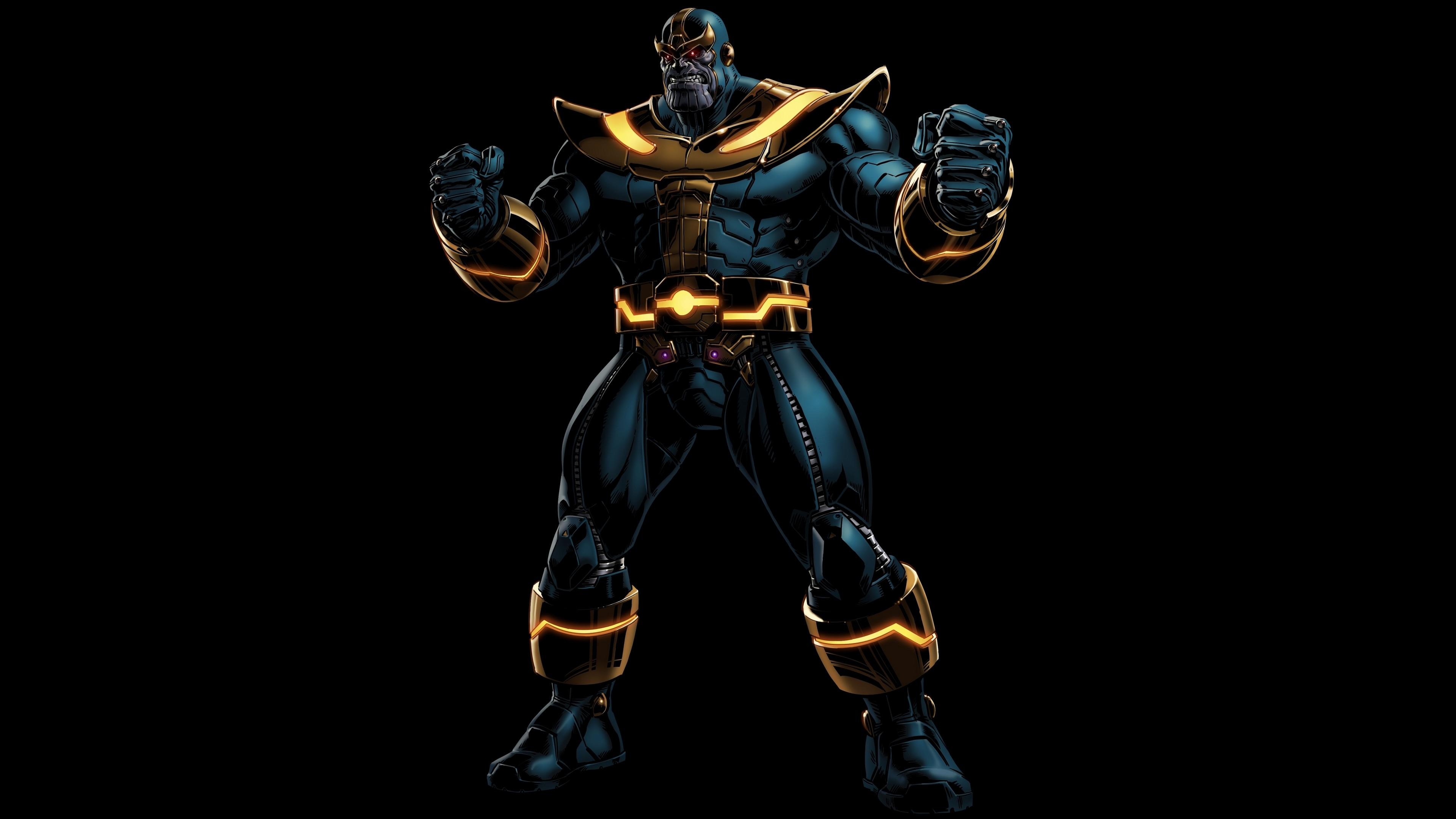 3840x2160 Wallpaper Thanos, Supervillain, Marvel Comics, HD, 5K, Desktop