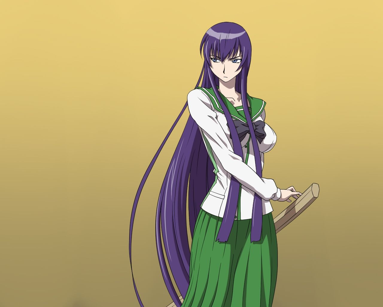 1280x1030 Busujima Saeko, Wallpaper Anime Image Board, Desktop