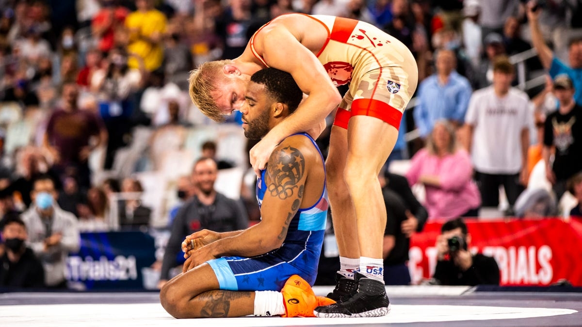 1200x680 Olympic Wrestling Trials: Photo from 2021 championship finals, Desktop