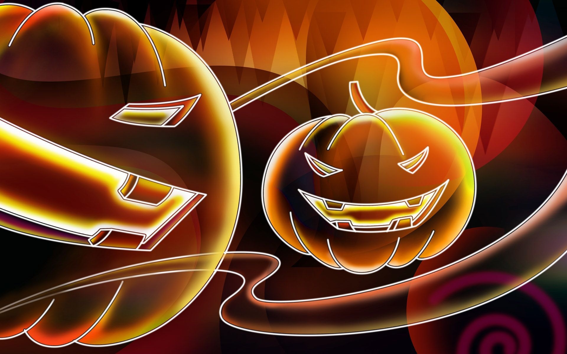 1920x1200 Download Neon Halloween Background, Desktop