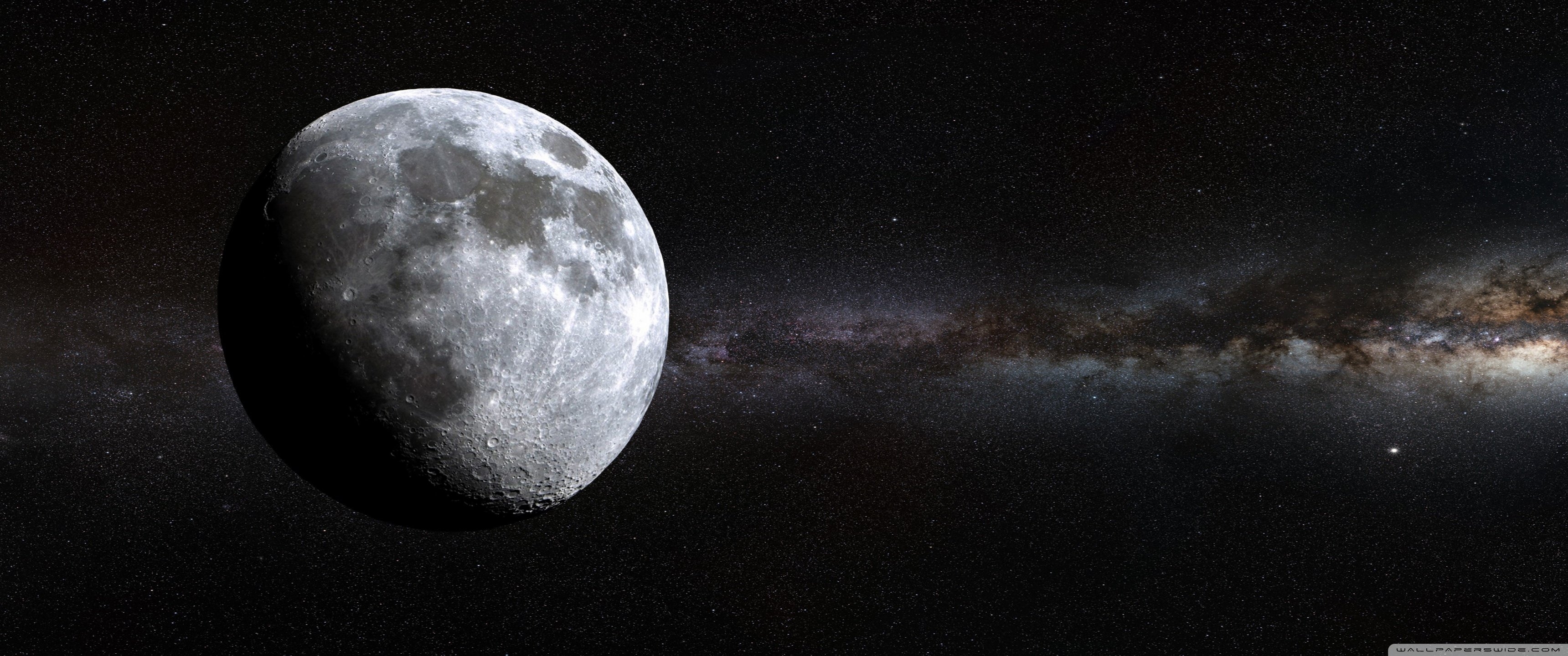 3440x1440 Deep Space Moon Ultra HD Desktop Background Wallpaper for: Widescreen & UltraWide Desktop & Laptop, Multi Display, Dual Monitor, Tablet, Dual Screen
