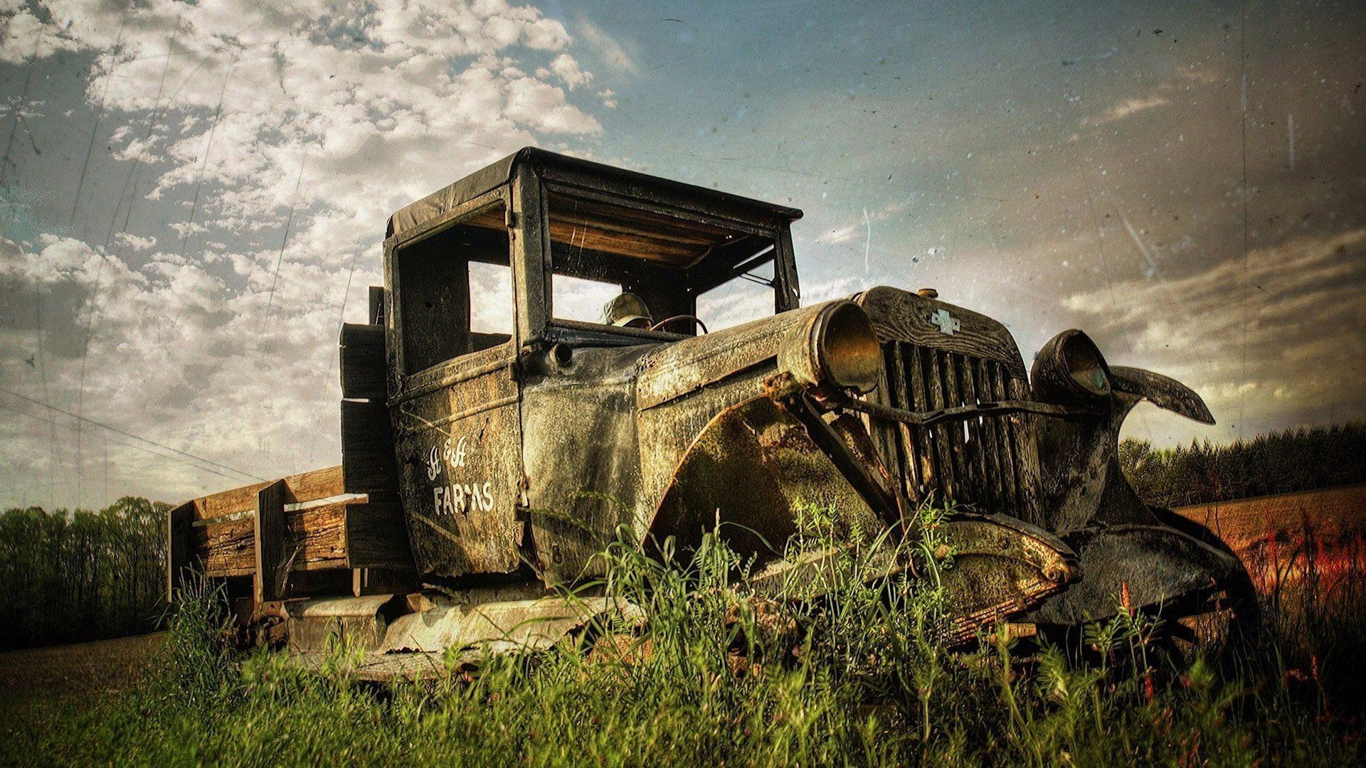 1920x1080 Rusty tractor wallpaper #, Desktop