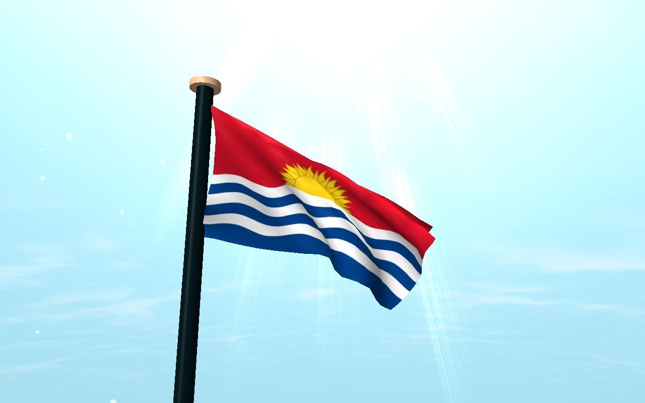 1280x800 Kiribati Flag 3D Free for Android, Desktop